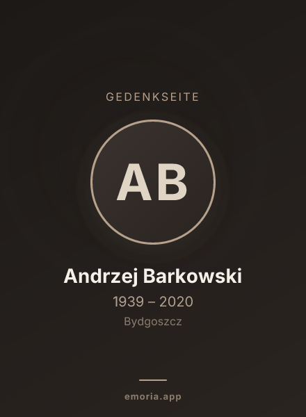 Gedenkportrait von Andrzej Barkowski