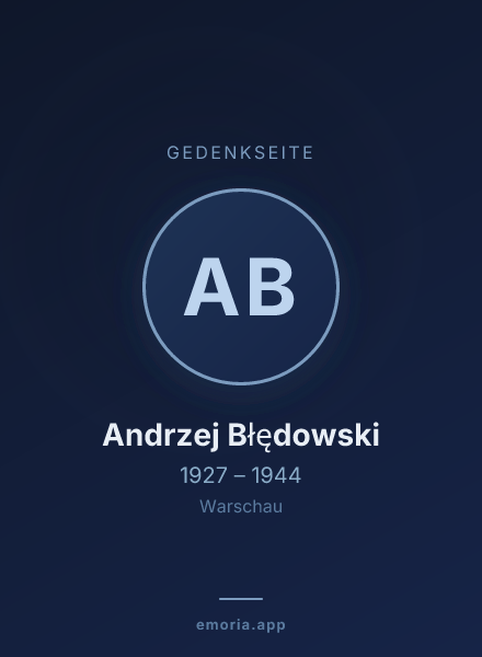 Gedenkportrait von Andrzej Błędowski
