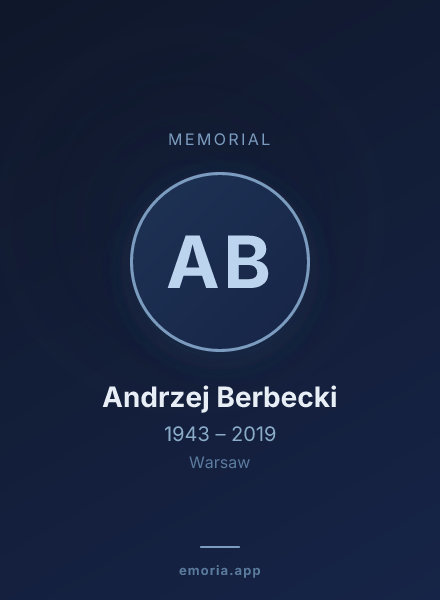Memorial portrait of Andrzej Berbecki
