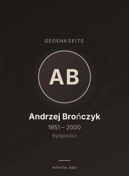 Gedenkportrait von Andrzej Brończyk