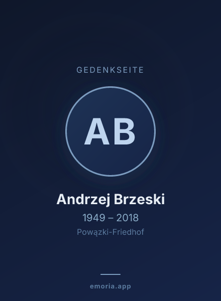 Gedenkportrait von Andrzej Brzeski