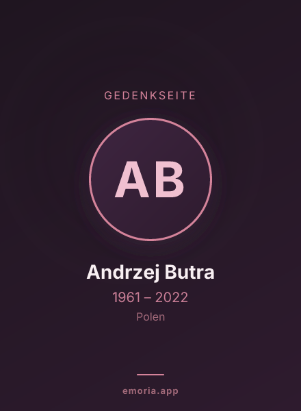 Gedenkportrait von Andrzej Butra