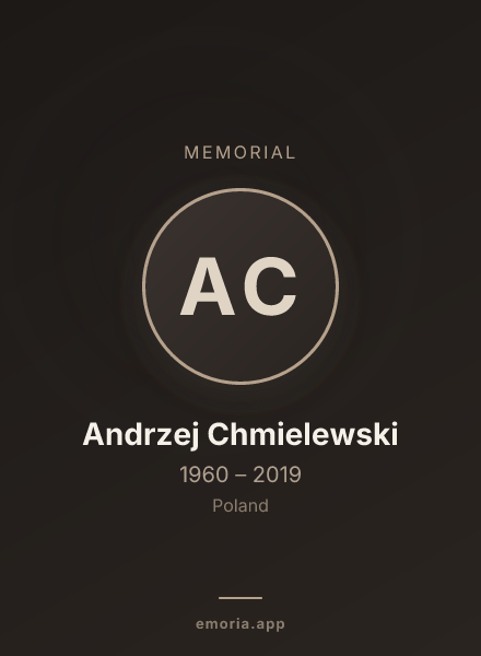Memorial portrait of Andrzej Chmielewski