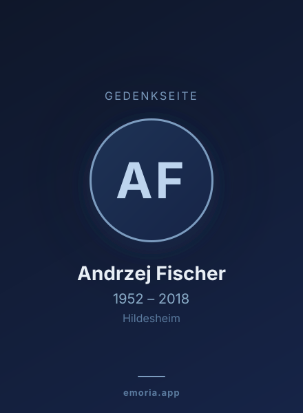 Gedenkportrait von Andrzej Fischer