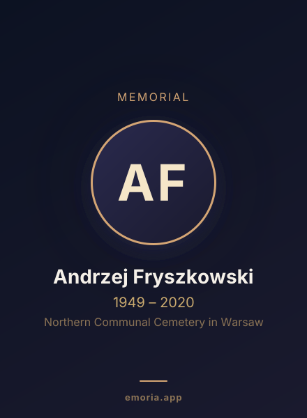 Memorial portrait of Andrzej Fryszkowski
