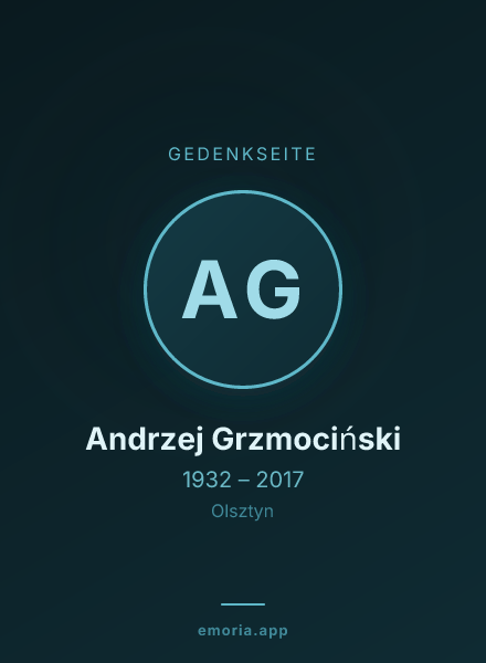 Gedenkportrait von Andrzej Grzmociński