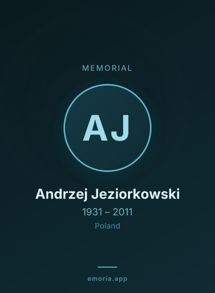 Memorial portrait of Andrzej Jeziorkowski