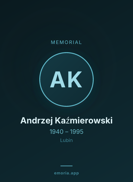 Memorial portrait of Andrzej Kaźmierowski