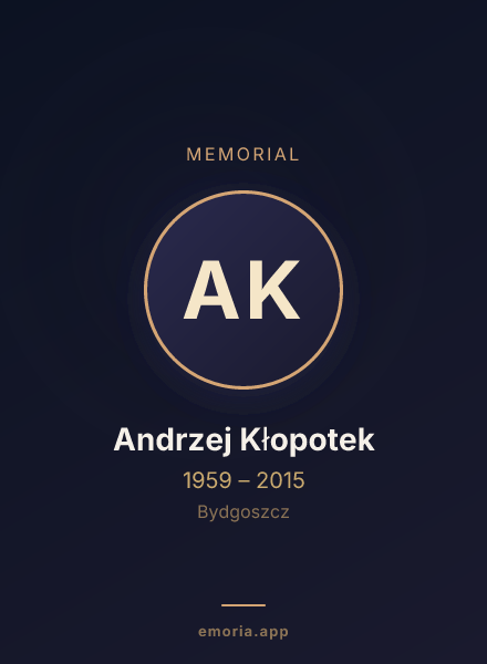 Memorial portrait of Andrzej Kłopotek