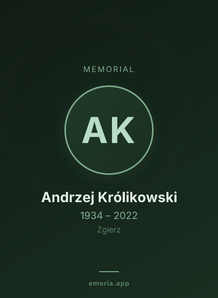 Memorial portrait of Andrzej Królikowski