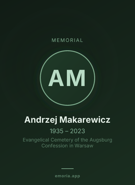 Memorial portrait of Andrzej Makarewicz