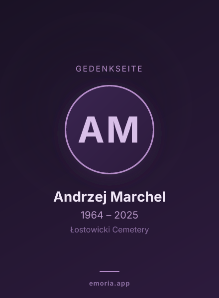 Gedenkportrait von Andrzej Marchel