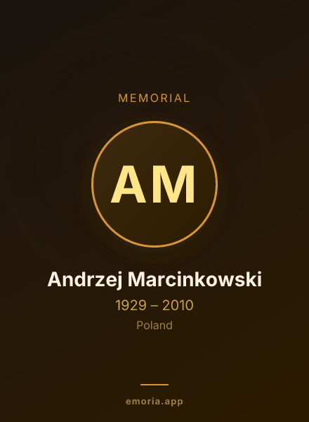 Memorial portrait of Andrzej Marcinkowski