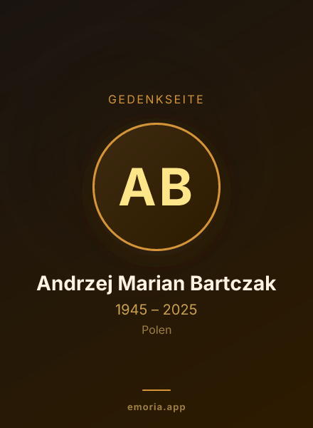 Gedenkportrait von Andrzej Marian Bartczak
