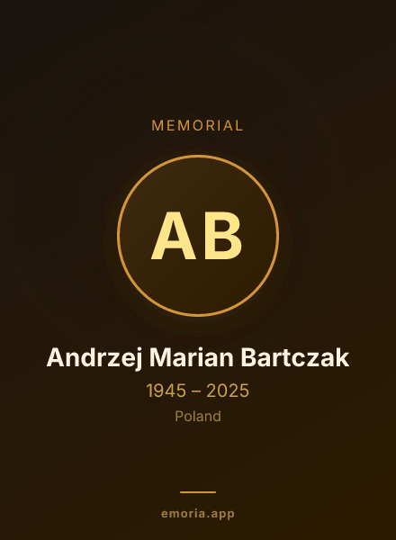 Memorial portrait of Andrzej Marian Bartczak