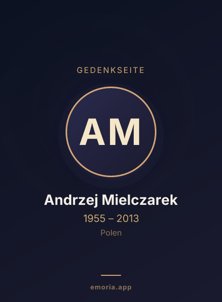 Gedenkportrait von Andrzej Mielczarek