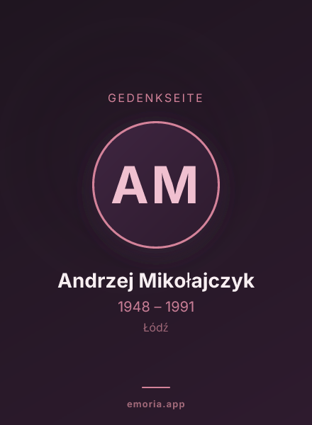Gedenkportrait von Andrzej Mikołajczyk