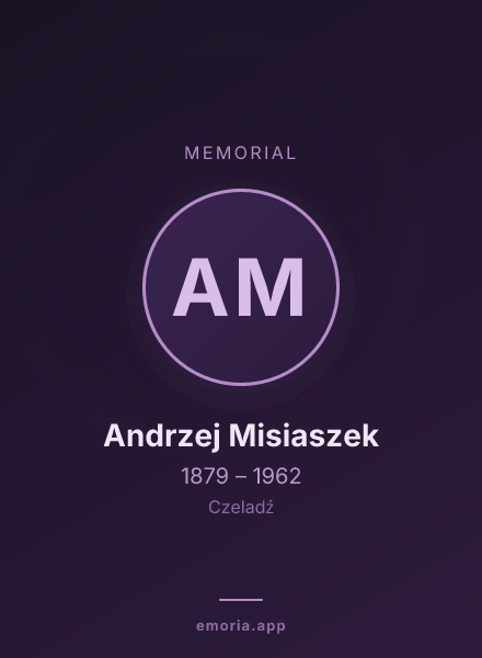 Memorial portrait of Andrzej Misiaszek