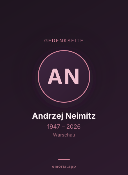 Gedenkportrait von Andrzej Neimitz