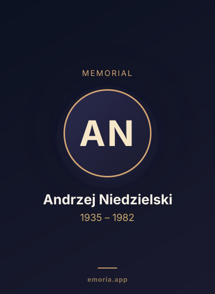 Memorial portrait of Andrzej Niedzielski