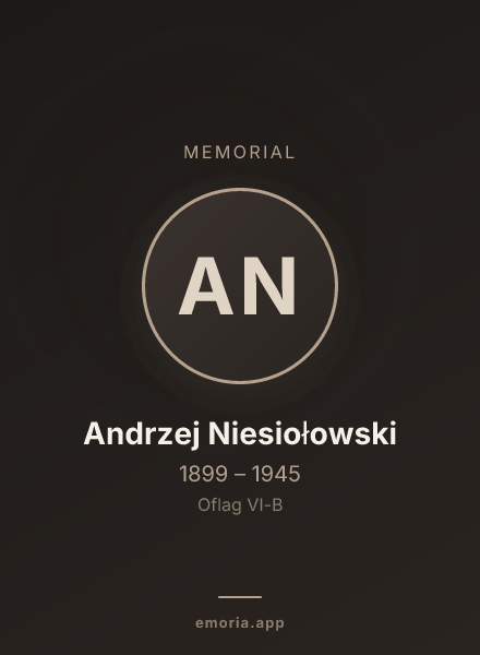 Memorial portrait of Andrzej Niesiołowski