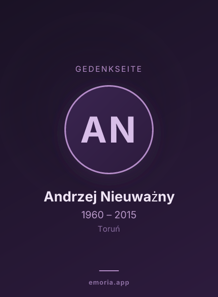 Gedenkportrait von Andrzej Nieuważny
