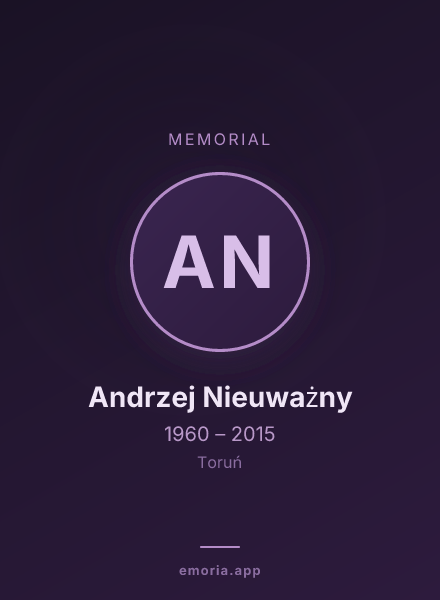 Memorial portrait of Andrzej Nieuważny