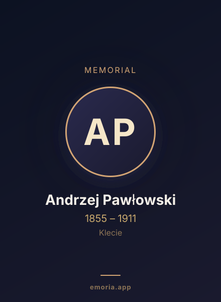Memorial portrait of Andrzej Pawłowski