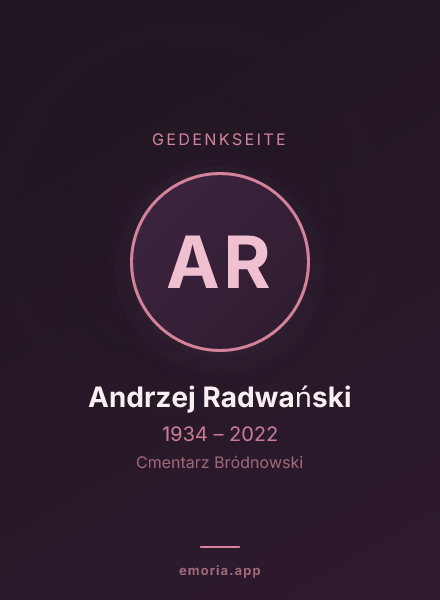Gedenkportrait von Andrzej Radwański