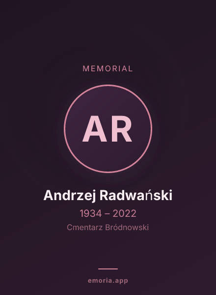 Memorial portrait of Andrzej Radwański