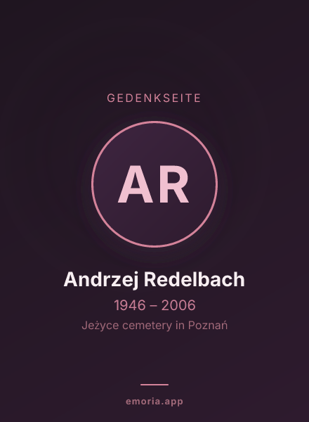Gedenkportrait von Andrzej Redelbach