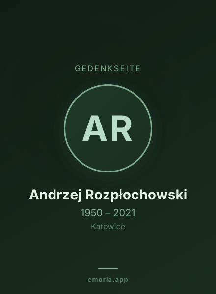 Gedenkportrait von Andrzej Rozpłochowski