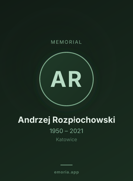 Memorial portrait of Andrzej Rozpłochowski