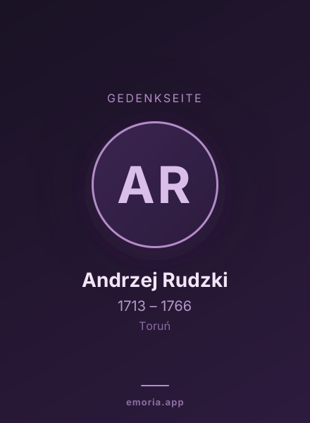 Gedenkportrait von Andrzej Rudzki