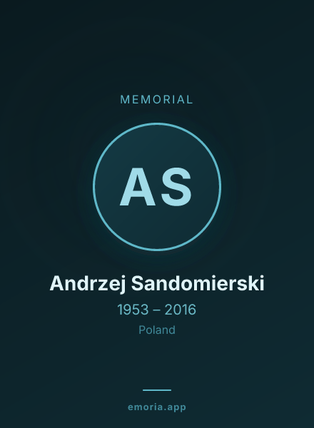 Memorial portrait of Andrzej Sandomierski