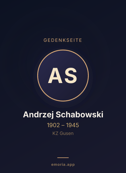 Gedenkportrait von Andrzej Schabowski