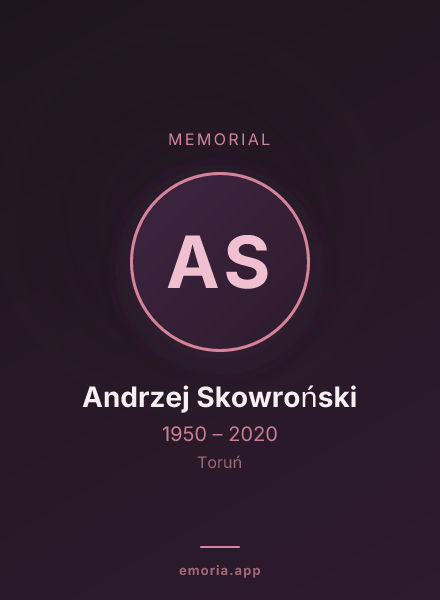Memorial portrait of Andrzej Skowroński