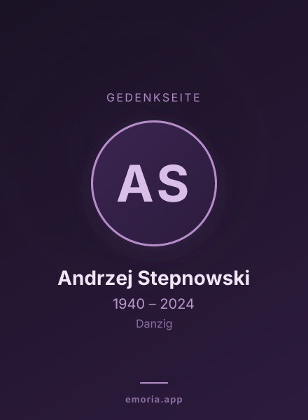 Gedenkportrait von Andrzej Stepnowski