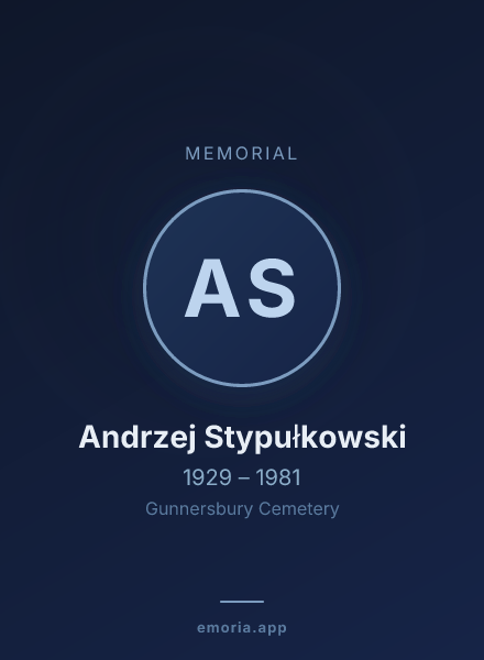Memorial portrait of Andrzej Stypułkowski