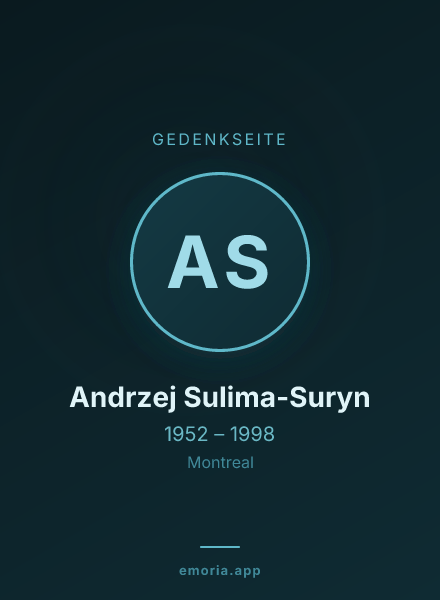 Gedenkportrait von Andrzej Sulima-Suryn