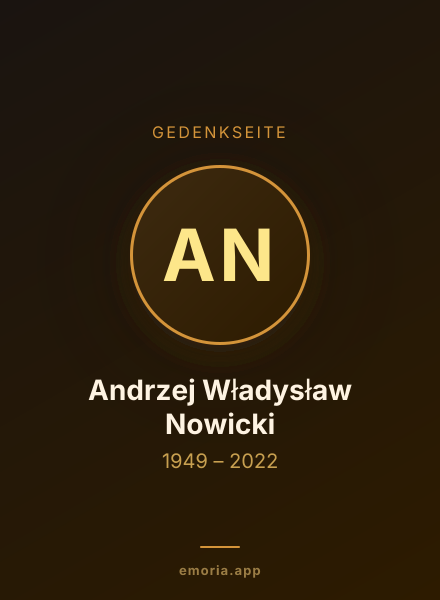 Gedenkportrait von Andrzej Władysław Nowicki