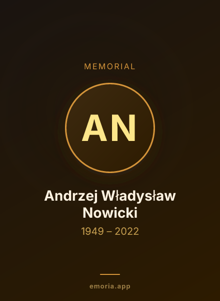 Memorial portrait of Andrzej Władysław Nowicki