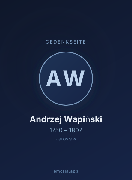 Gedenkportrait von Andrzej Wapiński