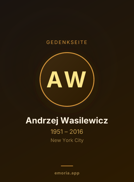 Gedenkportrait von Andrzej Wasilewicz