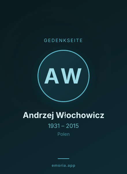 Gedenkportrait von Andrzej Włochowicz