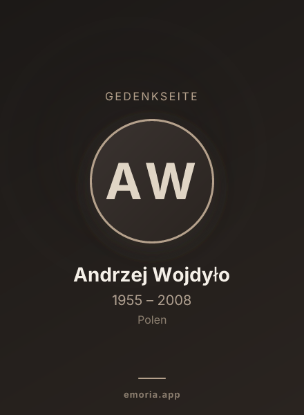 Gedenkportrait von Andrzej Wojdyło