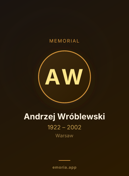 Memorial portrait of Andrzej Wróblewski
