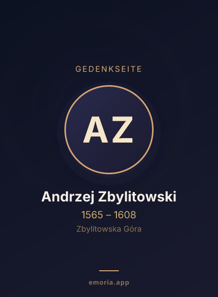 Gedenkportrait von Andrzej Zbylitowski