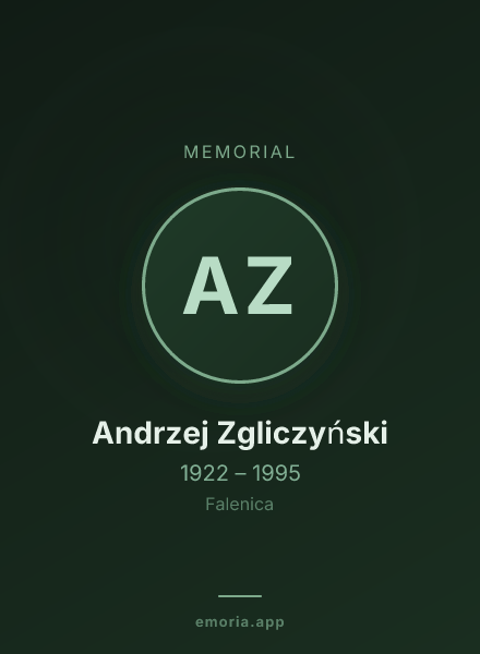 Memorial portrait of Andrzej Zgliczyński