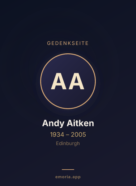 Gedenkportrait von Andy Aitken